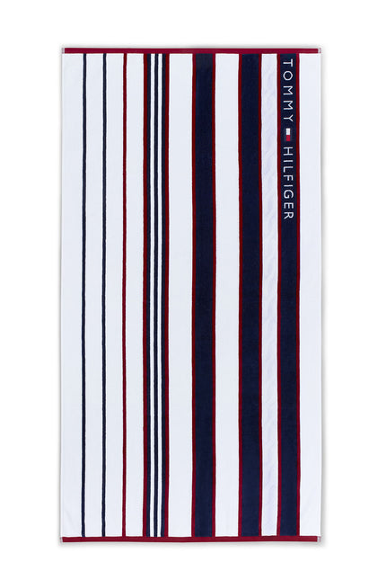 Beach towel Red and Blue Striped